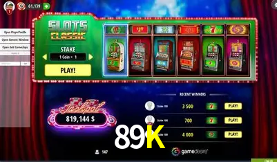 Descubra a Magia dos Jogos de Arcade no 89K